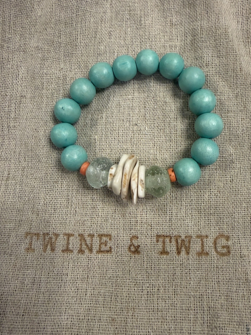 Twine & Twig Single Stack Bracelet-Coral Bay